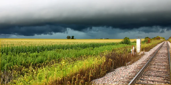 Thunderstorm in Rural Illinois — Stock Photo, Image