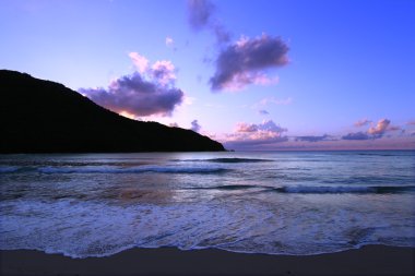 Sunset in Tortola - BVI clipart