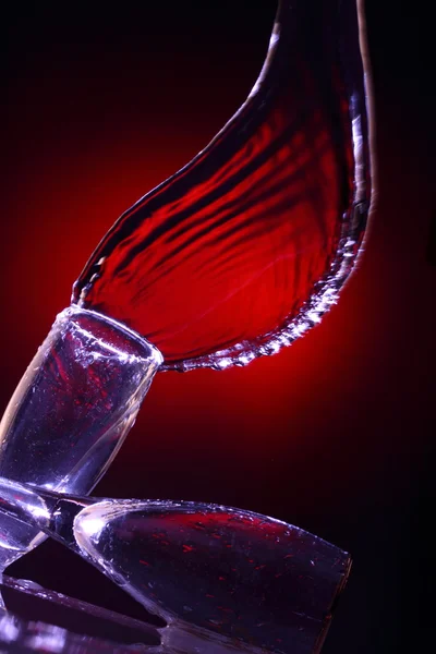 Vidro e água — Fotografia de Stock