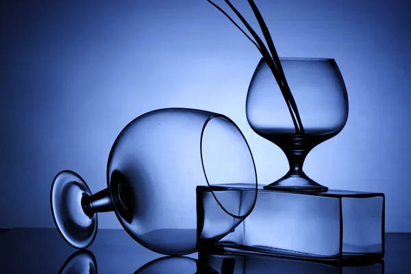 stock image Glass and water