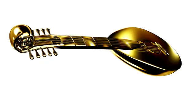 stock image Gold lute