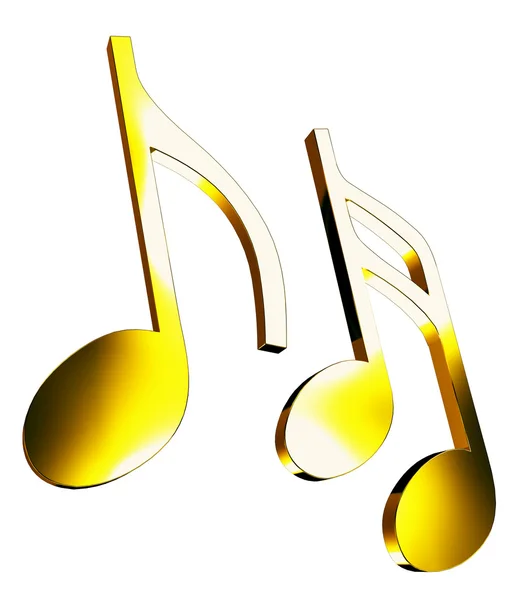 Stock image Gold music notes