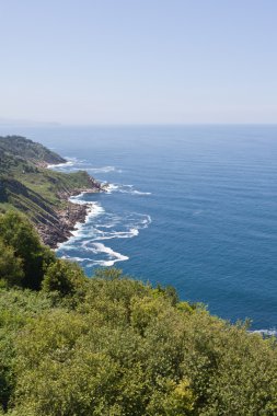 İspanya kuzey kıyısında bay of Biskay üzerinde