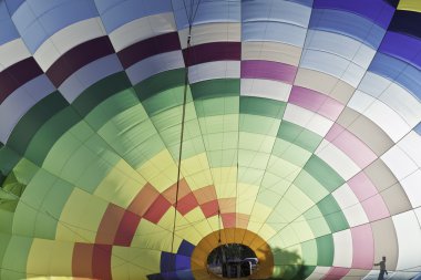 Inside a hot air balloon clipart