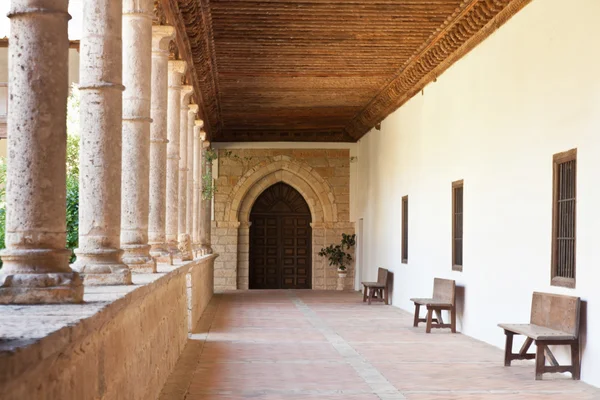 Cloister of a monastery — Stock Photo, Image