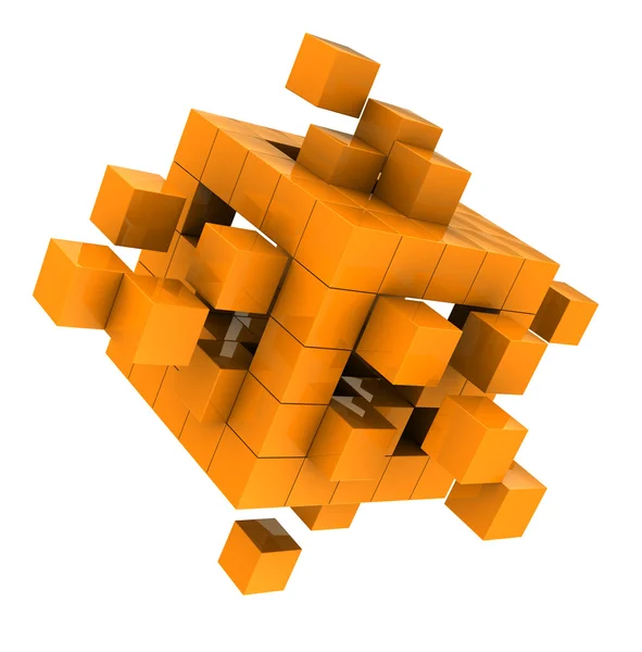 Cubo amarillo — Foto de Stock