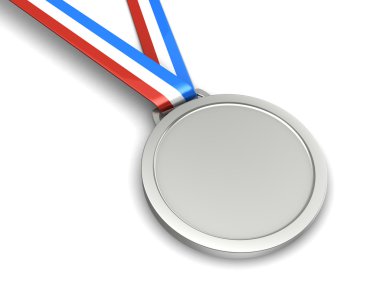 Silver medal clipart