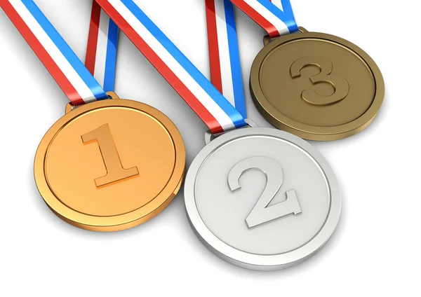 Três medalhas — Fotografia de Stock