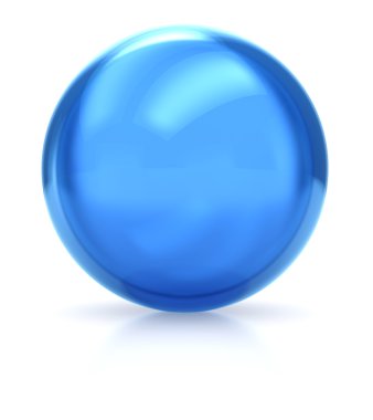 Blue ball clipart