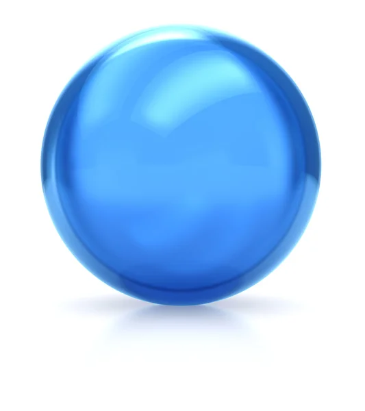 Blauwe bal met het — Stockfoto