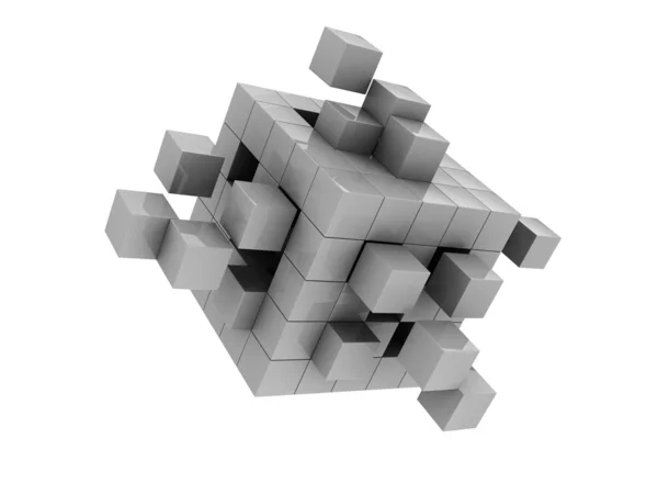Cubo gris —  Fotos de Stock