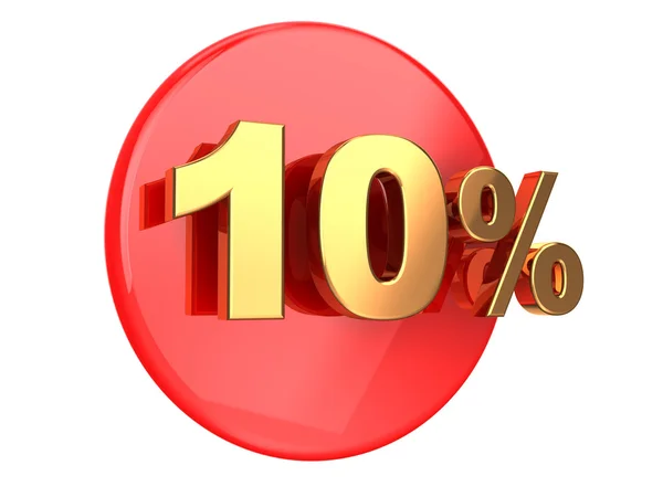 Desconto 10 por cento — Fotografia de Stock