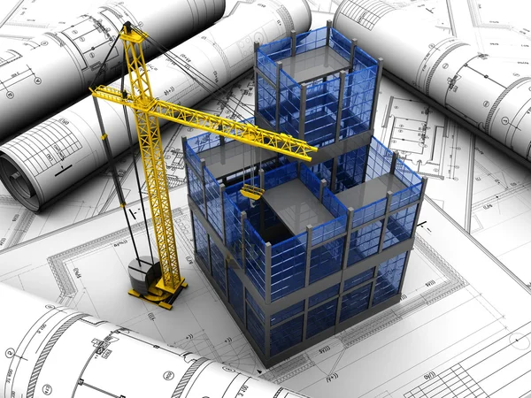 Project of building Stock Photo
