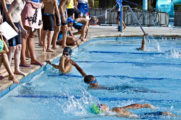 水泳満たす競争 — ストック写真