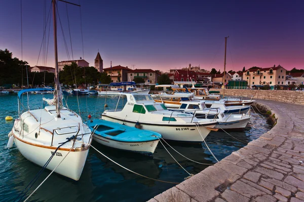 stock image Sea, ship and town