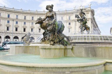 Fontana delle Naiadi'nin, Roma, İtalya