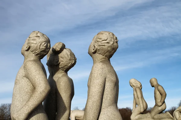 在挪威首都奥斯陆维格兰雕塑公园 — 图库照片