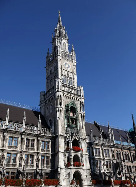 New Town Hall (Neues Rathaus) em Munique, Alemanha — Fotografia de Stock