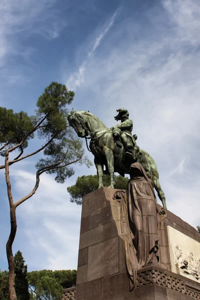 Statua di Umberto II a Villa Borghese, Roma — Foto Stock