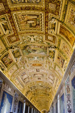 Galeri Vatikan Müzesi'nde Coğrafi haritalar