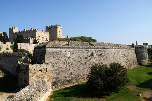 Knight fortress in Rhodes, Greece — Stock Photo, Image