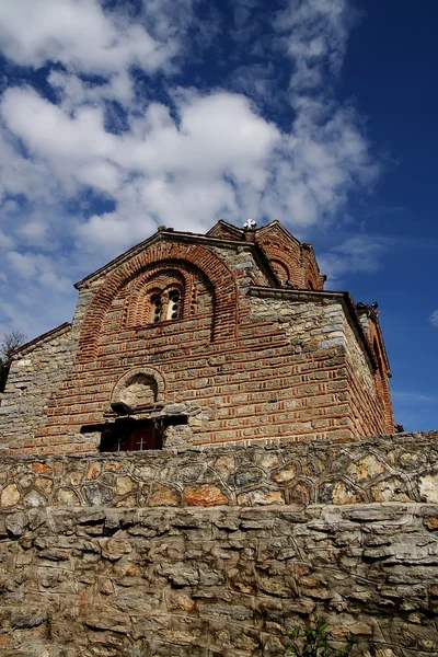 Εκκλησία του Αγίου Ιωάννη στο kaneo στην Οχρίδα, πΓΔΜ — Φωτογραφία Αρχείου