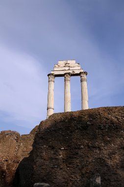 Temple, castor ve pollux Roma Forumu, Roma, İtalya