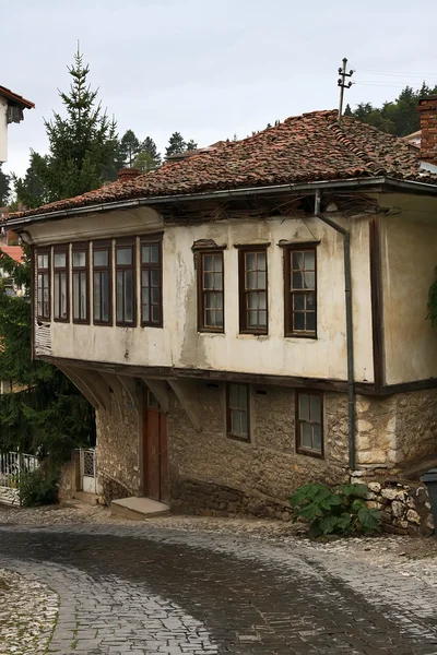 Gamla hus i ohrid, Makedonien — Stockfoto