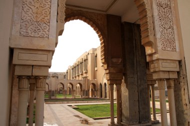 Mosque Hassan II in Casablanca clipart