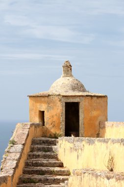 Saint Filipes Fortress in Setubal, Portugal clipart