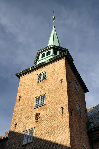 Башня крепости Акершус в Осло — стоковое фото