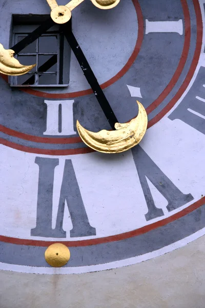 Detalhe do relógio Uhrturm, Graz Áustria — Fotografia de Stock