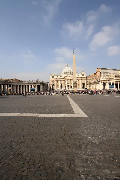 Piazza San Pietro (Szent Péter tér) a Vatikán — Stock Fotó