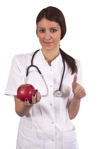 Яблочный доктор — стоковое фото