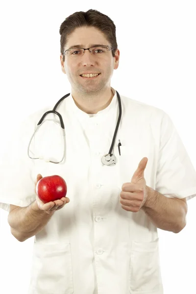 Lekarz jabłko — Zdjęcie stockowe