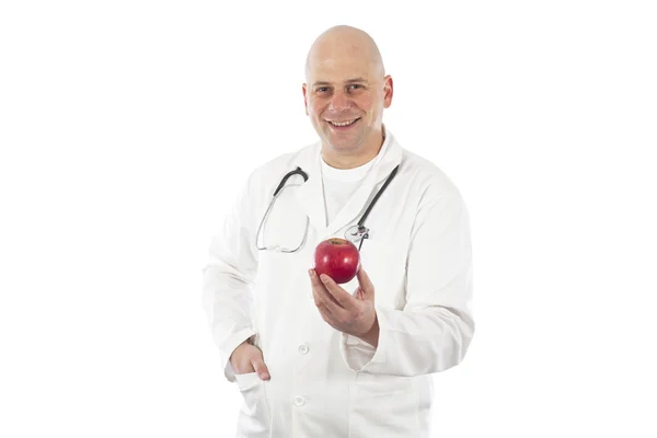 애플과 의사 — 스톡 사진