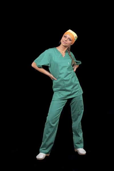 Kvinnliga kirurgen — Stockfoto