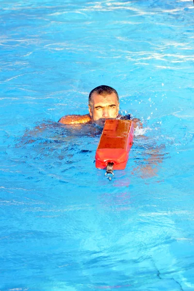Plavčík v akci — Stock fotografie