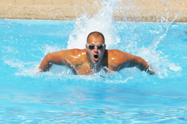 Nadador em treinamento — Fotografia de Stock