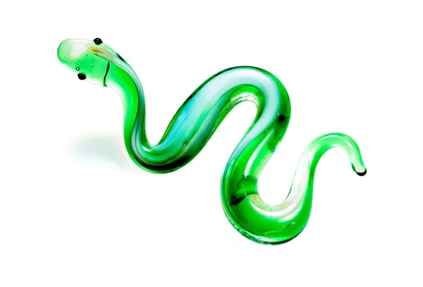 유리 녹색 뱀 — 스톡 사진