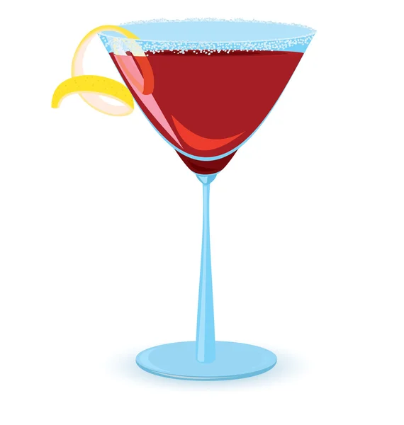 Cosmopolitan cocktail - Stok Vektor