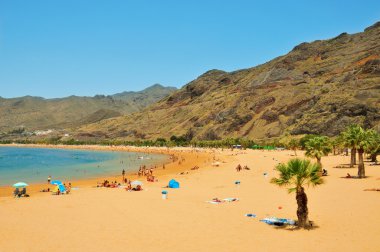 Teresitas Beach in Tenerife, Canary Islands, Spain clipart