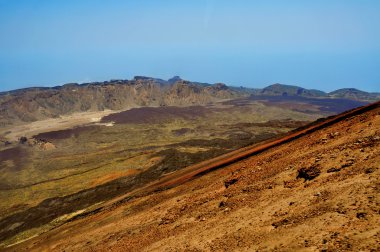 teide Milli Parkı, tenerife, Kanarya Isla volkanik manzara