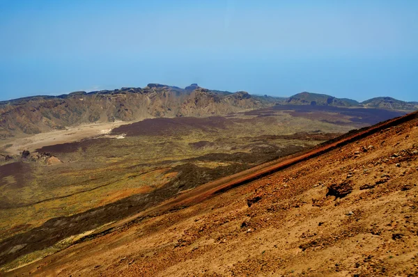 Paisagem vulcânica no Parque Nacional de Teide, Tenerife, Ilhas Canárias — Fotografia de Stock