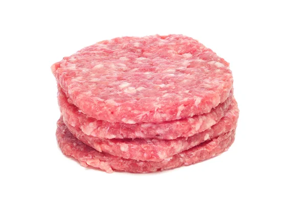 Ruwe hamburgers — Stockfoto