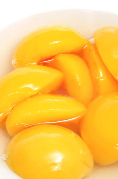 Peaches in syrup — Stock Photo, Image