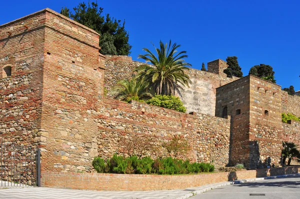 Alcazaba z malaga, w malaga, Hiszpania — Zdjęcie stockowe