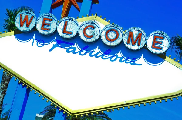 Welcome to Fabulous blank space sign — Stock Photo, Image