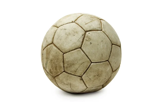Starý kožený míč — Stock fotografie