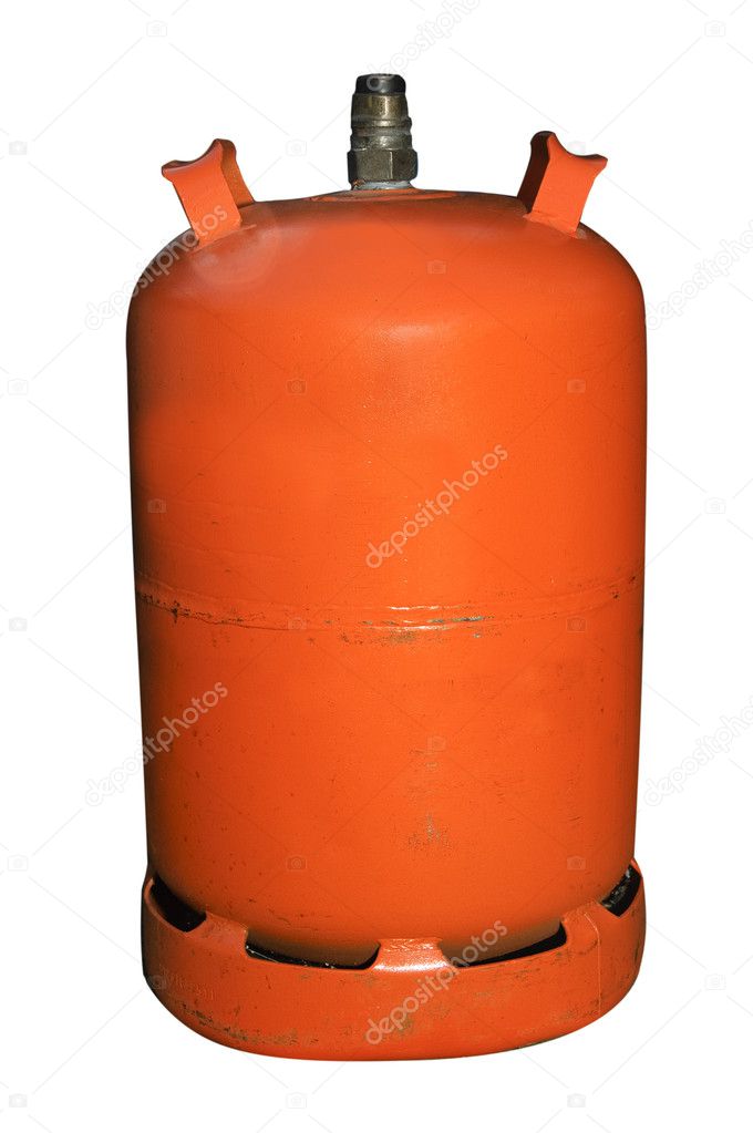 Gas Cylinder Isolated Stock Photo - Alamy